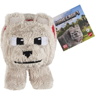 Minecraft Dennis the Wolf Plush Toy, 8-inch Collectible Soft Doll Inspired by A Minecraft Movie