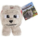 Minecraft Dennis le Jouet en peluche de loup, 8-inch Poupée douce collectible inspirée par A Minecraft Film