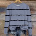 thumbnail image 5 of Yuyuzo Chandails en Molleton pour Filles Tout-Petits Col Rond Manches Longues Décontracté Confortable Rayé Pull d'Automne pour Bébé Fille, 5 of 5