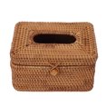 thumbnail image 1 of Multi Functional Rectangle Tissue Box Cover, Rattan Woven Tissue Box Holder, Decorative Tissue Cover with Durable Sturdy for Bathroom Bedroom Living Room Car Office, 1 of 8