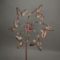 thumbnail image 3 of Antique Copper Finish Beaded Pinwheel Wind Spinner Garden Stake - 25-Inch Diameter - Whimsical Outdoor Decor - Simple Assembly - Enchanting Butterfly Elegance, 3 of 3