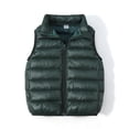thumbnail image 2 of Penkiiy Doudoune Sans Manches pour Garçons et Filles, Légère et Hydrofuge, Manteau d'Hiver pour Enfants, Automne, Sans Manches, Vert Armée, Liquidation pour 4-5 Ans, 2 of 8
