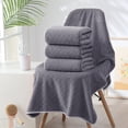thumbnail image 4 of FHBVT Eight-Piece Velvet Towel Set Soft Absorbent Bath Towels Washcloths with Quick Drying and Double Needle Stitching Perfect for Bathroom Spa Use and Daily Comfort for Home or Hotel, 4 of 6