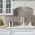 thumbnail image 2 of Fasade Traditional Style 1 Decorative Vinyl Backsplash Panel Vintage Metal 6x6 Inch Sample, 2 of 6