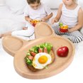 thumbnail image 3 of Wooden Dish, Handcrafted Toddler Plates  Wood Material  Animal Wooden Plate  For Children For Picnic Dinnerware, 3 of 8