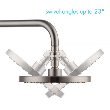 Shower Adapter Stainless Steel Shower Head Water Separator; Diverter Valve Bathroom Water Separator, Brushed