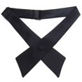 thumbnail image 3 of TOPTIE Nœud Papillon Croisé Ajustable en Polyester pour Uniforme Scolaire pour Femmes, Noir, 3 of 9