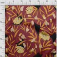 thumbnail image 3 of oneOone Tissu Polyester Spandex Rouge Floral Matériel de Robe Tissu Imprimé Tissu au Mètre 56 Pouces de Large-Wi, 3 of 4