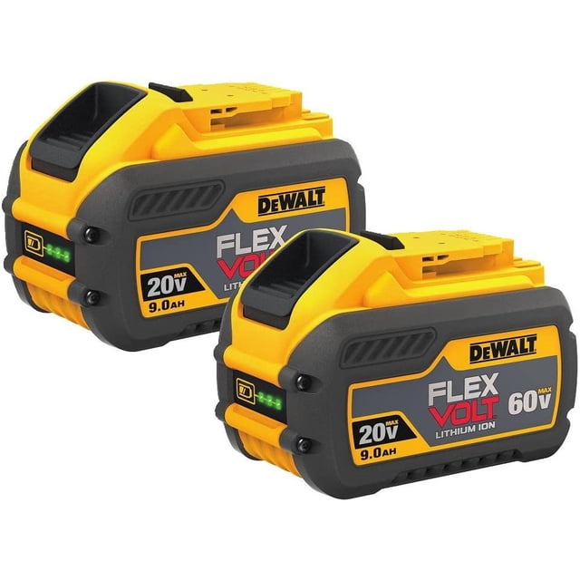 DEWALT DCB609-2 Batterie Flexvolt Max 20V/60V 9,0ah, Lot de 2