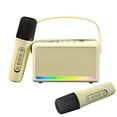 thumbnail image 1 of Speakers Bluetooth Wireless Portable Outdoor Karaoke Speaker Mini Wireless Microphone Home Sing Microphone Integrated Machine Bluetooth Speaker with Two Microphones Portable Bluetooth Speakers, 1 of 7