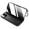 thumbnail image 1 of Anti-Peeping Case with Safety Locks for  11 Glass Case Double Sided Glass with Camera Lens Protector Aluminum Bumper Case 360 Full Body Privacy Screen Protector, 1 of 13
