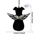 thumbnail image 3 of Stained Dog Memorial Gifts For Dog Lovers A Angel Wing Dog Decor Window Hanging Suncatcher Loss Of Dog Sympathy Gift Pet Loss Remembrance Gift In Memory Of Dog, 3 of 5