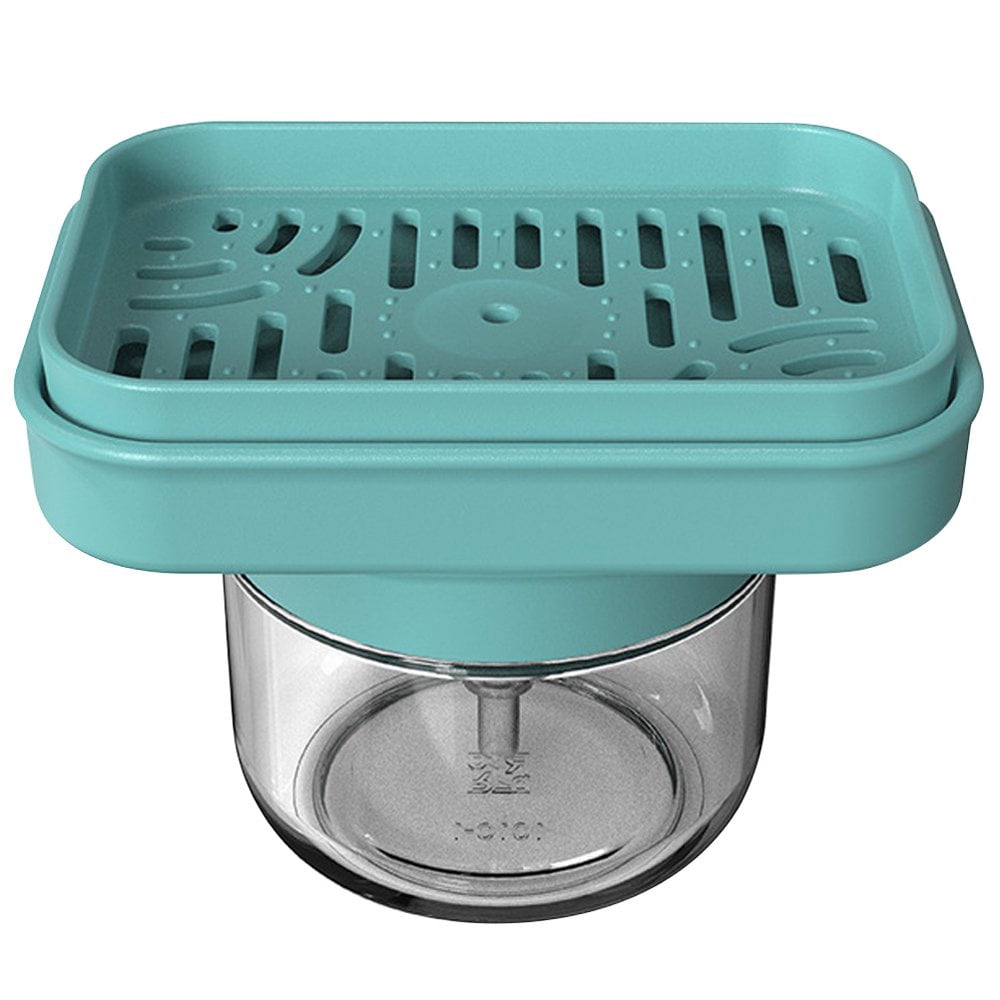 Kitchen Dish Soap Dispenser Manual Press Liquid Soap Pump Dispenser Refillable Storage Container