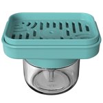 Distributeur manuel de savon de cuisine Presser le distributeur de pompe à savon liquide Conteneur de stockage rechargeable