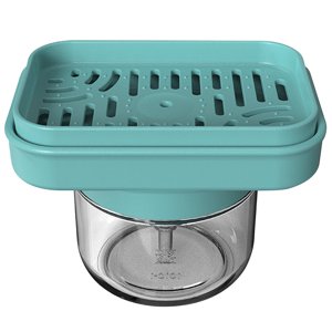 Kitchen Dish Soap Dispenser Manual Press Liquid Soap Pump Dispenser Refillable Storage Container