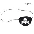 thumbnail image 2 of Halloween Elastic Band Comfortable Skull Eye Cover, Skull Eye Patch, Pirate Eye Patch, For Halloween Pirate-Themed Party Black Rope Pure Color,Black Rope Skull With Knife,Black, 2 of 8