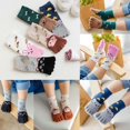 thumbnail image 1 of Kids Five Fingers Socks Cotton Non Slip Pilates Cute Animal Toe Socks, 1 of 4