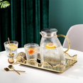 thumbnail image 1 of Plateau Miroir Style Vintage Rangement pour Table Basse Base Cosmétique Plat Miroir Bouteille de Parfum Moyen, 1 of 8
