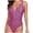 Purple, variant on IROINID Womens One Piece Swimsuits Deep V Neck Bathing Suit Solid Color Backless Swimming Suits Gifts for Mom Purple L