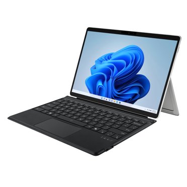Adesso WKB-7030 Étui Portable Surface Pro avec Clavier Bluetooth 5.0 et Pavé Tactile, Touches à Ciseaux Ultra-Minces en Aluminium, Housse avec Support, Batterie Rechargeable, Surface Pro 3/4/5/6/7