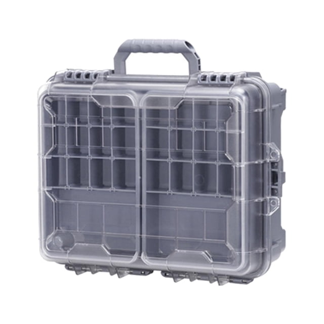 S SERENABLE Fishing Tackle Box Fishing Accessories Box Multifunctional Storage Organizer Gray
