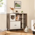 thumbnail image 4 of Gymax Meuble Cache-Litière pour Chat 5-en-1 Armoire à Litière pour Chat Agrandie, 4 of 10