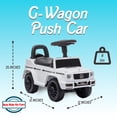 thumbnail image 2 of Best Ride On Cars Poussette pour Enfants Mercedes G-Wagon Voiture Pousse-Pousse, Blanc, 2 of 9