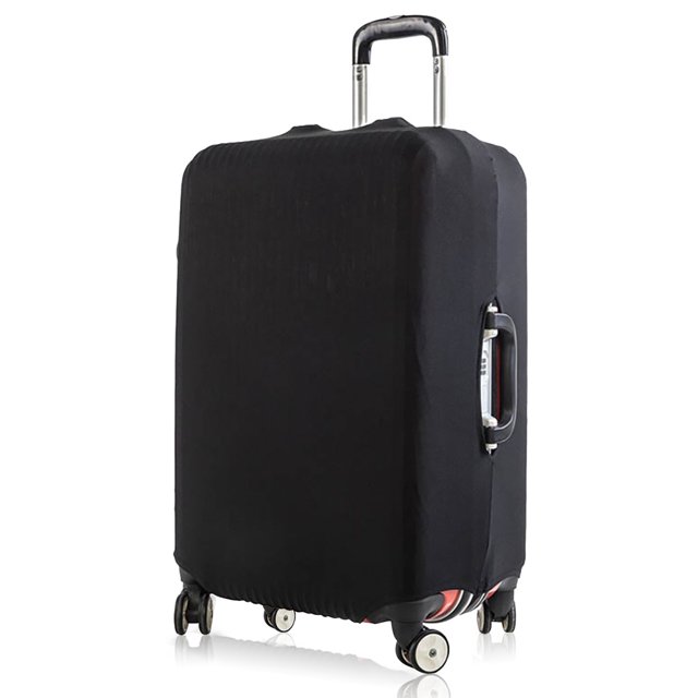 Stretch Luggage Cover Suitcase Covers Text Letter Printed Travel Accessories Printed Dust Cover 18''-28'' Inch Protective Case Black L