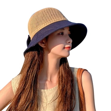 Summer Hats For Women Women's Sunshade Breathable Sun Hat Bow Outdoor Tourism Fisherman Hat Beach Hats For Women