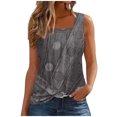thumbnail image 1 of Birdeem Womens Pinted Sleeveless T-Shirt Loose Top, 1 of 12