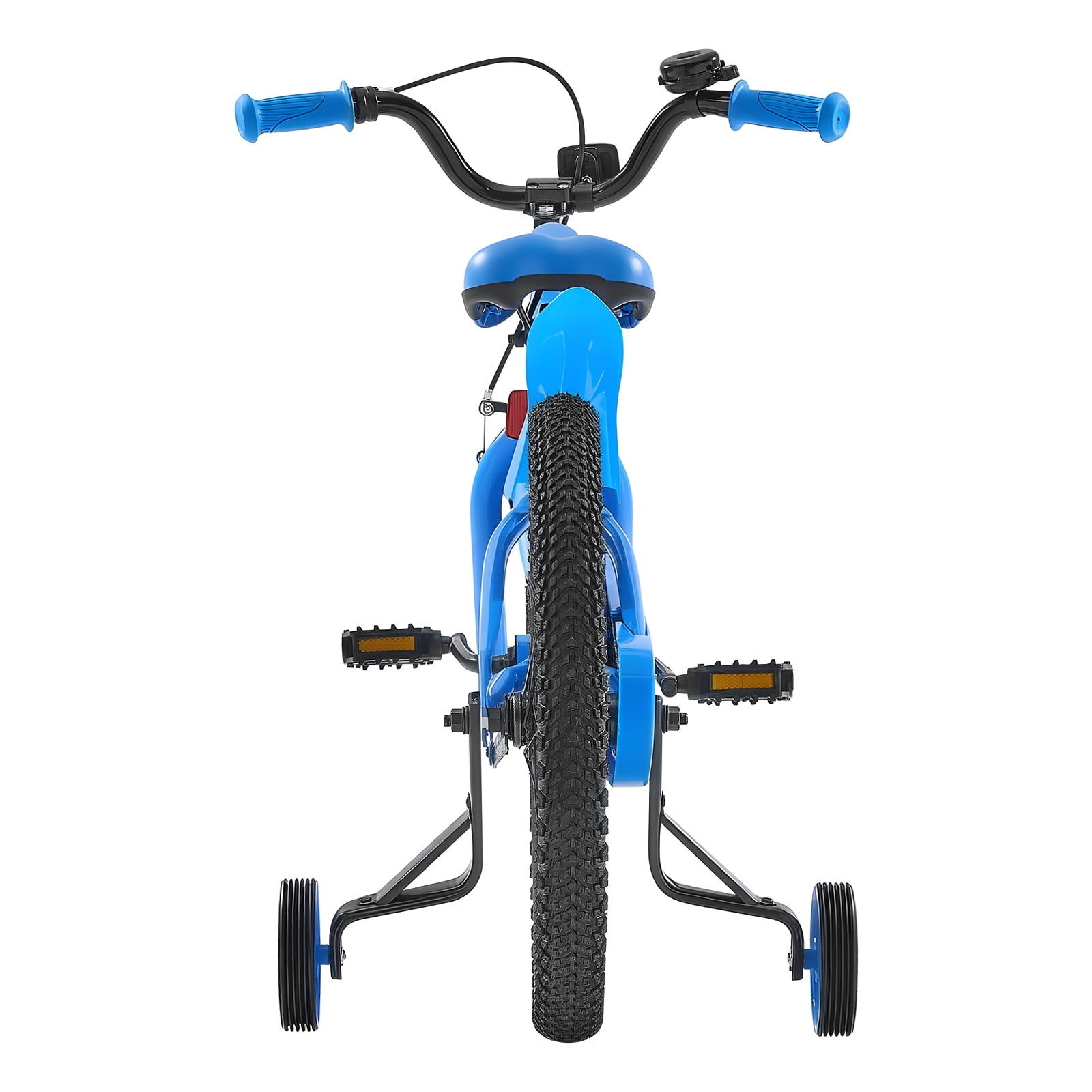 KFFKFF Kids Bike, 18 Inches BMX Style Children Bicycle, Rider Height 3.61 ft - 4.59 ft, Training Wheels Included, Sturdy and Easy to Assemble