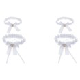 thumbnail image 4 of relayinert Beautiful Womens Lace Flower Leg Garter Belt Rings Exquisite and Charming White 33cm 2Set, 4 of 6