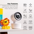 thumbnail image 2 of Merkury Smart Indoor Camera 1080p - Auto-Tracking Wi-Fi Security Camera, White (1-pack), 2 of 9