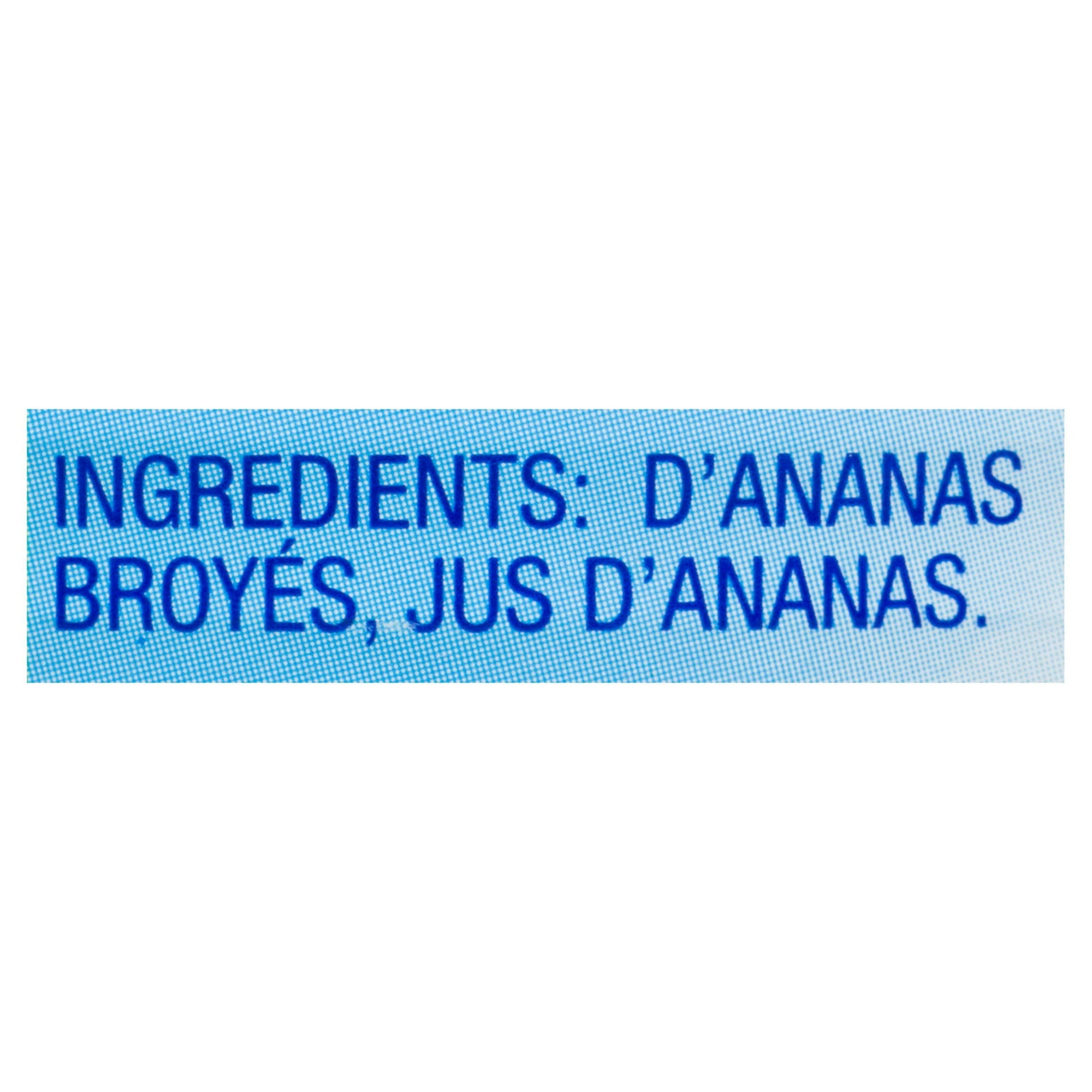 Dole Ananas Broyés dans du Jus d'Ananas