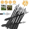 thumbnail image 1 of IMENGL Aluminium Mini 12 Pcs 6.7 Pouces Mini avec Pointes Broadhead Tranchantes pour 50 80lbs Plusieurs Couleurs Convient pour Adulte Tir Chasse 55 65 75 85 Cm,60 X 60cm,Lot de 12er DESIGN Mèches : Sont brightl, 1 of 9