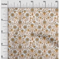 thumbnail image 2 of oneOone Cotton Flex Brown Fabric Florals Sewing Craft Projects Fabric Prints By Yard 40 Inch Wide, 2 of 4