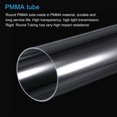 thumbnail image 4 of Unique Bargains 86mm ID 90mm OD 20' Acrylic Pipe Rigid Round Tube Clear High Impact for Lighting, Models, Plumbing, Crafts, 4 of 6