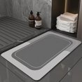 thumbnail image 1 of Rugs for Kitchen Floor Crystal Velvet Rug Super Absorbent Quick Dry Rubber Backing Non Slip Washable Bathroom Floor Mats Shower Rug for In Front Of Bathtub Shower Room 24inx35in Rug for Bathroom, 1 of 5