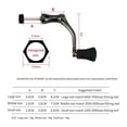 thumbnail image 3 of Universal Metal Spinning Reel Handle Kit Small Medium Large Sizes For Smooth Fishing Line Spooling, 3 of 8