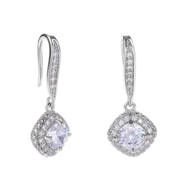 Pisexur Fashion Drop Earrings for Women White Jewelry
