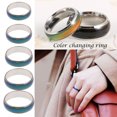thumbnail image 2 of CAROOTU Colour Changing Temperature Mood Ring Jewellery Stainless Steel Fashion Unisex, 2 of 6