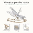 thumbnail image 3 of Dream On Me SleekSway Portable Rocker, Light Gray, 3 of 7