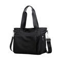 thumbnail image 1 of Wweixi 1/2/3 Sac Fourre-Tout Durable pour Femmes - Imperméable et Résistant à l'Usure, Multiples Poches, Noir 1 Pce, 1 of 6