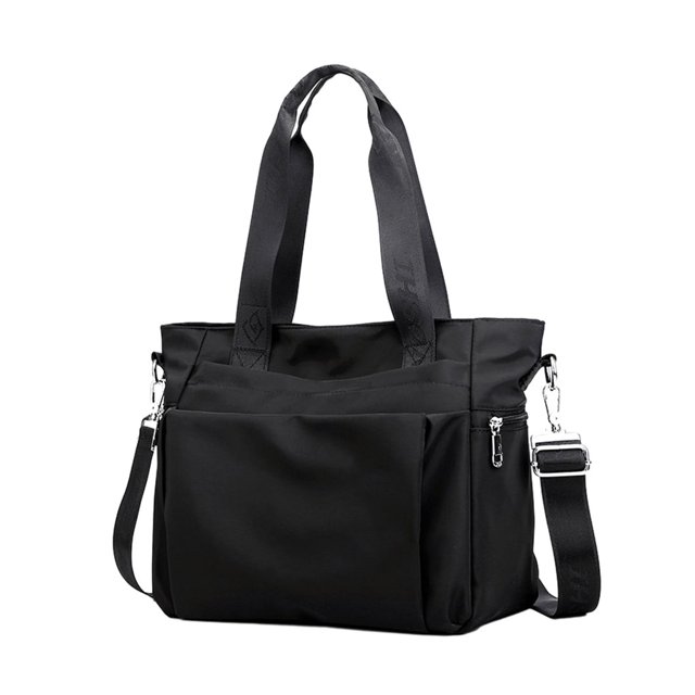 Wweixi 1/2/3 Sac Fourre-Tout Durable pour Femmes - Imperméable et Résistant à l'Usure, Multiples Poches, Noir 1 Pce
