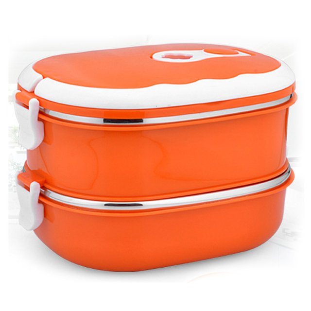 Kilougeis Liquidation Contenants de Rangement pour Aliments Contenant pour Aliments Chauds Boîte Rectangulaire d'Isolation Boîte à Lunch en Acier Inoxydable Contenant de Rangement pour Aliments Boîte d'Isolation pour Aliments Chauds pour Enfants