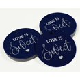 thumbnail image 3 of Inkdotpot 100 Pack Real Silver Foil Paper Tag Love Is Sweet Wedding Favor Hang Tag, 3 of 6