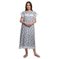 thumbnail image 2 of Moomaya Chemise de Nuit à Manches Courtes pour Femmes, en Coton Imprimé, 2 of 6