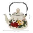 thumbnail image 2 of HAOANFloral Camping Kettle Retro Electric Tea Enamel Pot, 2 of 8
