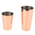 thumbnail image 3 of Shaker à Cocktail, Finition Satinée Inaltérable Largement Utilisé en Acier Inoxydable 304 2 Sections Mélangeur Anti-Humidité pour Barbecues Miroir avec Fond Tasse, Plaqué Or avec Fond, 3 of 8