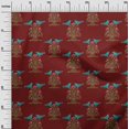 thumbnail image 2 of oneOone Cotton Silk Fabric Bird & Tree Block Print Fabric By The Yard 42 Inch Wide, 2 of 4